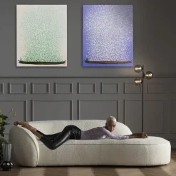 KARE Design Taulut*Flower Boat Canvas Taulu - Beige, Vihreä 80x100cm