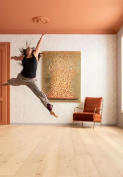 KARE Design Taulut|Olohuone*Flower Boat Taulu Kulta/punainen 80x100cm