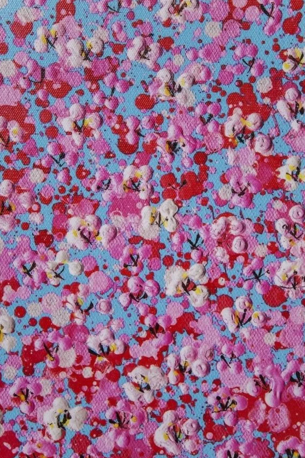 KARE Design Taulut*Flower Boat Taulu Sininen/pinkki 120x160cm