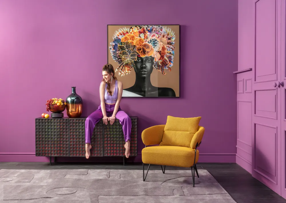 KARE Design Taulut*Flower Hair Kukka Hiukset 120x120cm