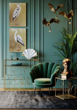 KARE Design Konsolipöydät Ja Sivupöydät*Flower Meadow Konsolipöytä, Kulta 100cm