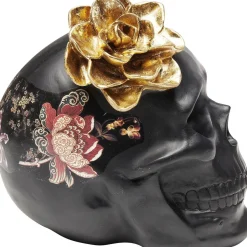 KARE Design Koriste-Esineet*Flower Skull Pääkallo Koriste-esine 22cm