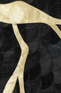 KARE Design Matot*Fulmine Black Matto Lehmännahkaa Musta170x240cm