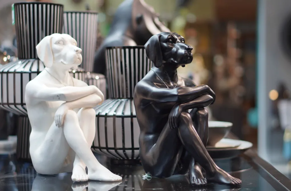 KARE Design Koriste-Esineet*Gangster Dog Koira Koriste-esine, Musta