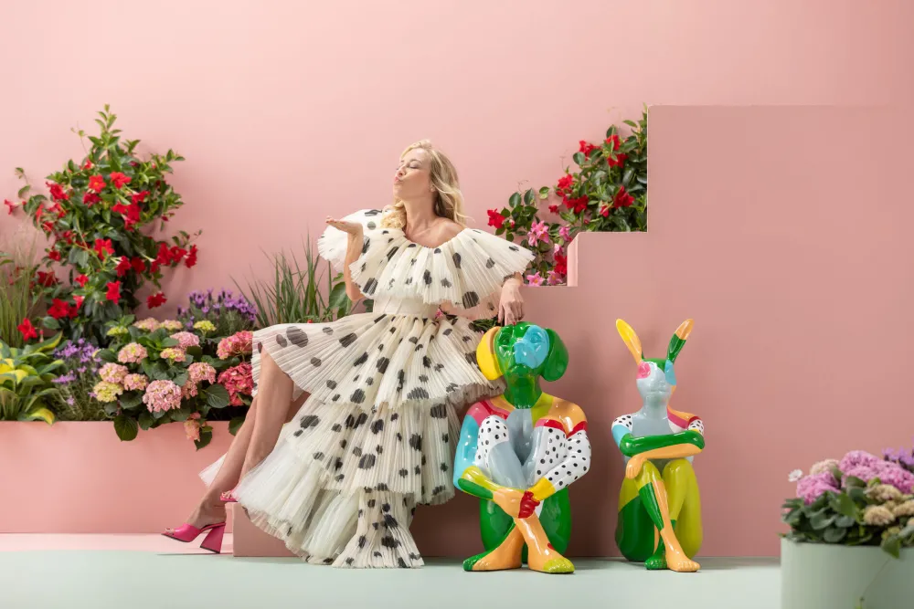 KARE Design Jalalliset Koriste-Esineet*Gangster Dog Koira Koriste-esine Värikäs 80cm