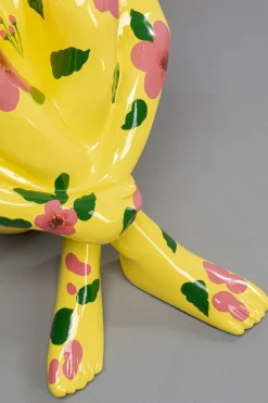 KARE Design Jalalliset Koriste-Esineet*Gangster Dog Koira Koriste-esine Keltainen 80cm