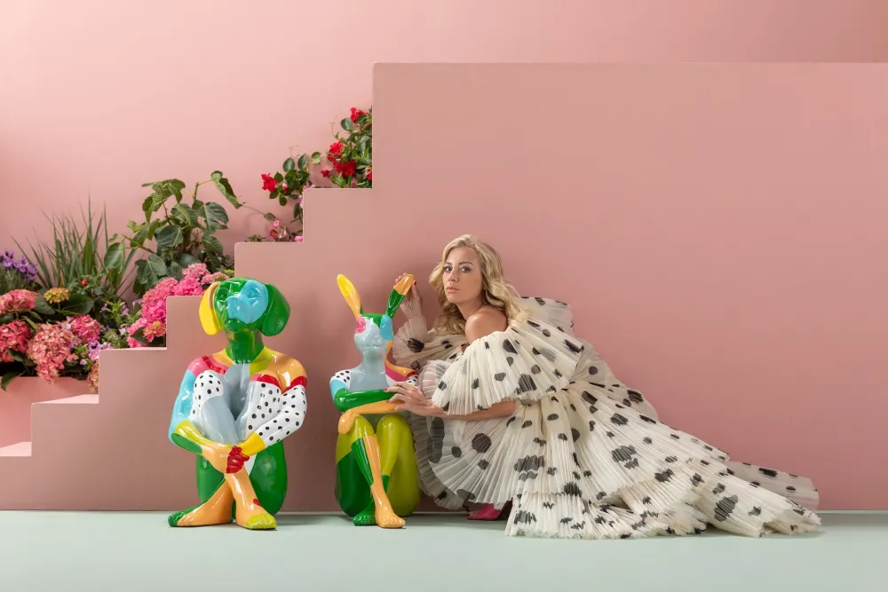 KARE Design Jalalliset Koriste-Esineet*Gangster Rabbit Jänis Koriste-esine Värikäs 80cm