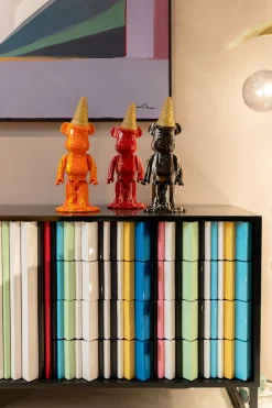 KARE Design Koriste-Esineet*Gelato Bear Jäätelö Karhu Koriste-esine, Musta 40cm