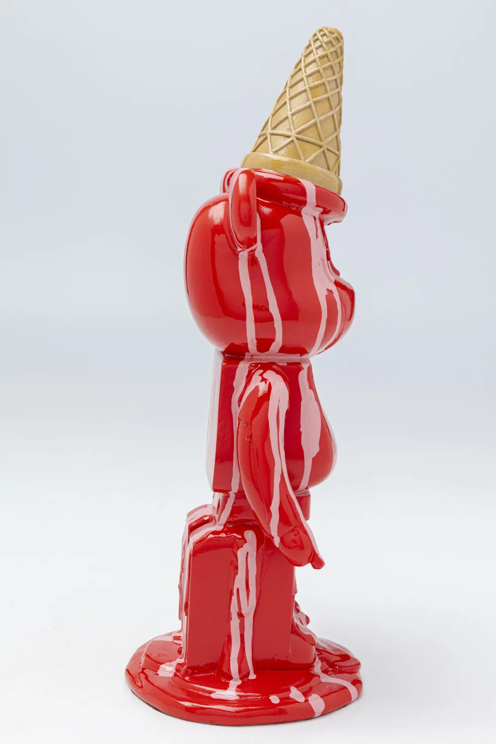 KARE Design Koriste-Esineet*Gelato Bear Jäätelö Karhu Koriste-esine, Punainen 40cm
