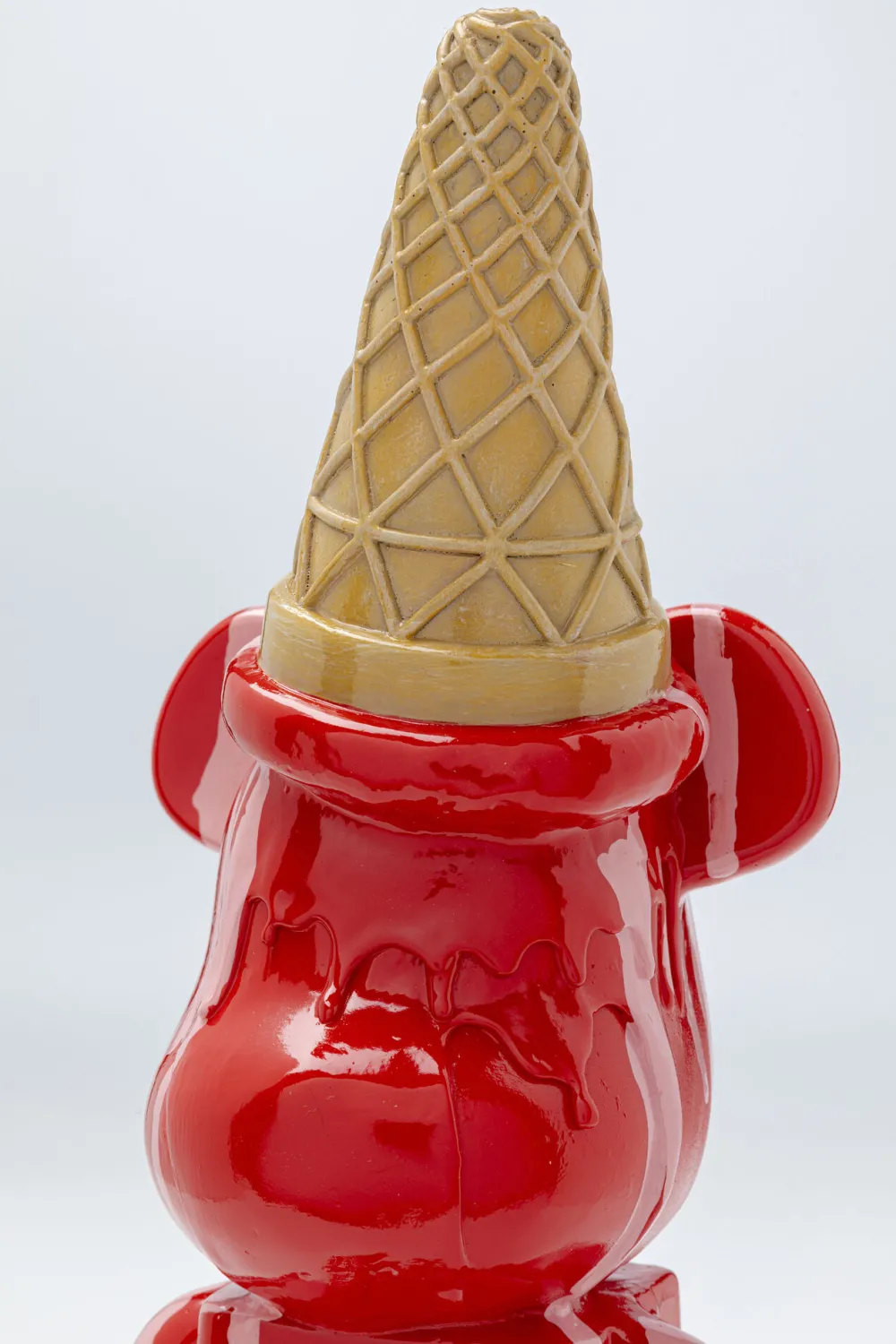 KARE Design Koriste-Esineet*Gelato Bear Jäätelö Karhu Koriste-esine, Punainen 40cm