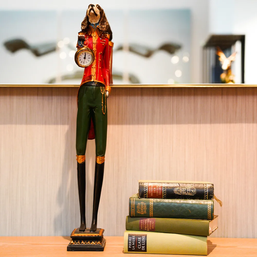 KARE Design Kellot*Gentleman Dog, Koira Pöytäkello