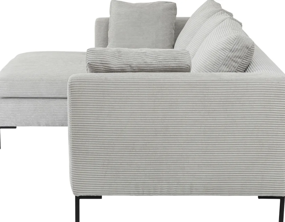 KARE Design Kulmasohvat*Gianni Cord Kulmasohva, Harmaa, Vasen