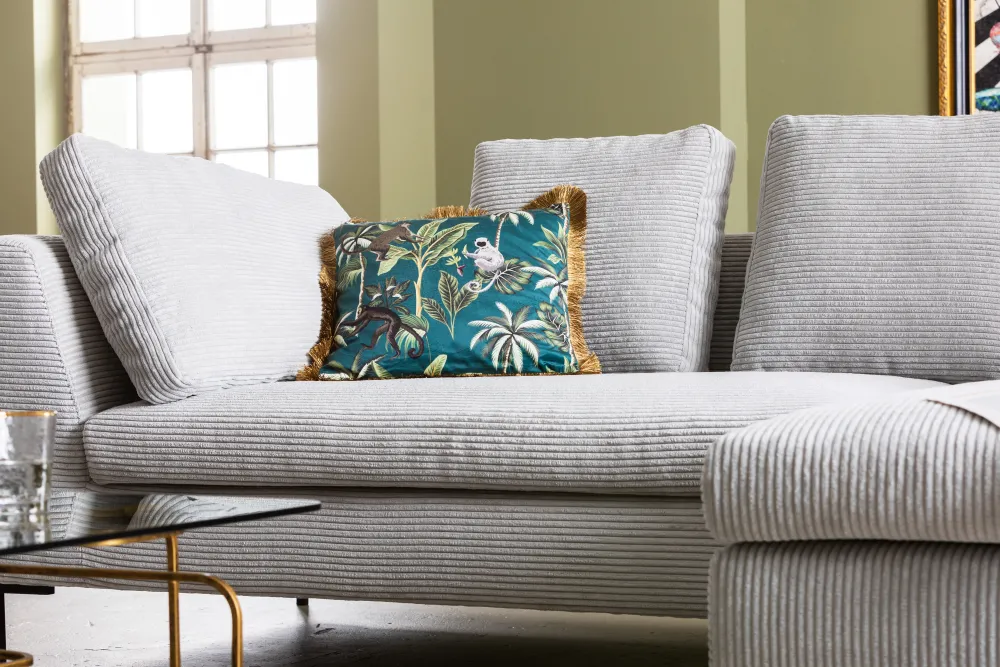 KARE Design Kulmasohvat*Gianni Cord Kulmasohva, Harmaa, Oikea