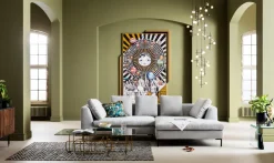 KARE Design Kulmasohvat*Gianni Cord Kulmasohva, Harmaa, Oikea