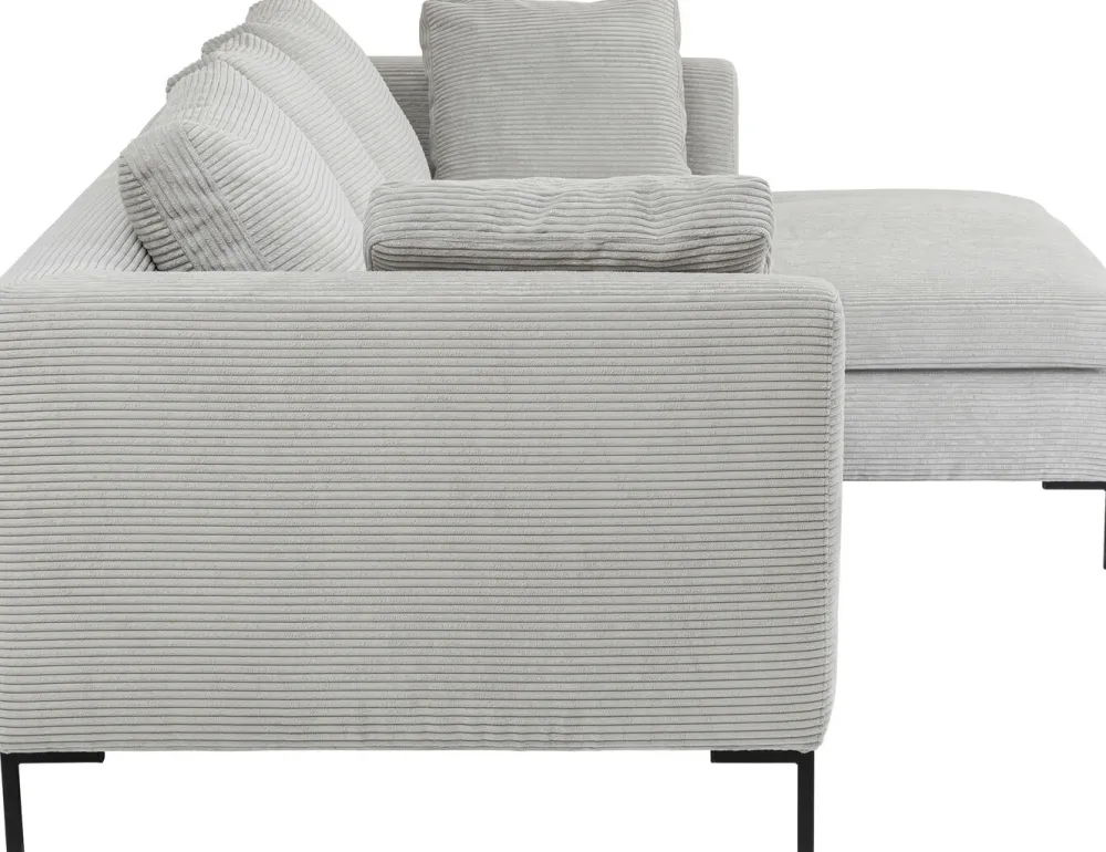 KARE Design Kulmasohvat*Gianni Cord Kulmasohva, Harmaa, Oikea