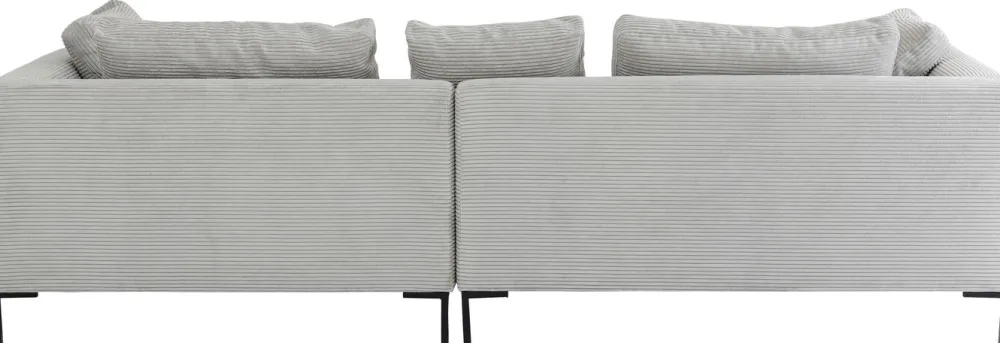 KARE Design Kulmasohvat*Gianni Cord Kulmasohva, Harmaa, Oikea