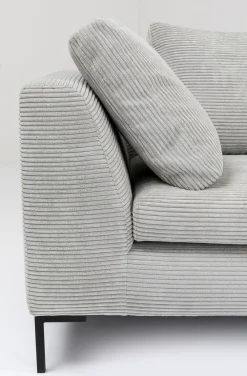 KARE Design Kulmasohvat*Gianni Cord Kulmasohva, Harmaa, Oikea