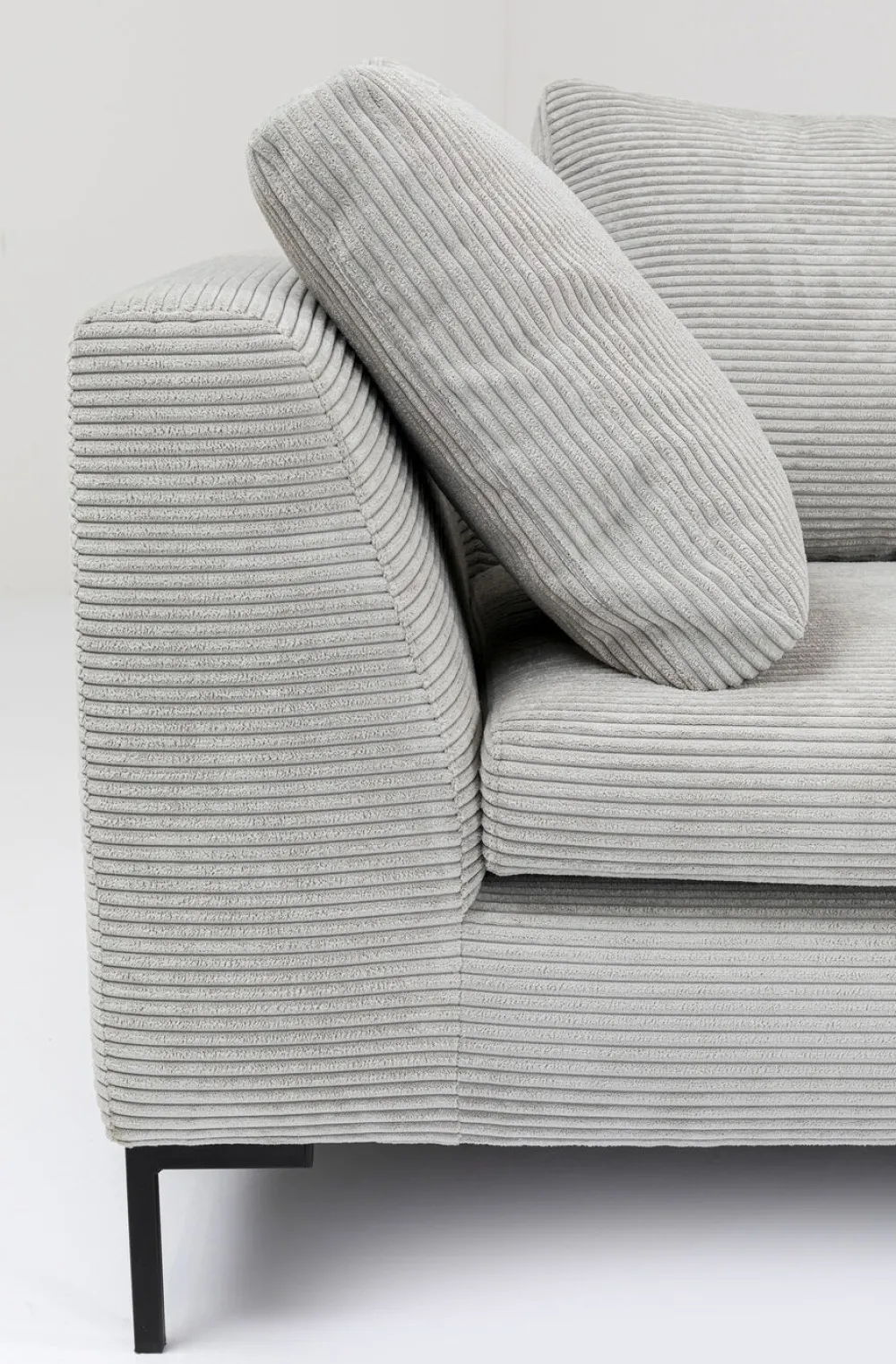 KARE Design Kulmasohvat*Gianni Cord Kulmasohva, Harmaa, Oikea