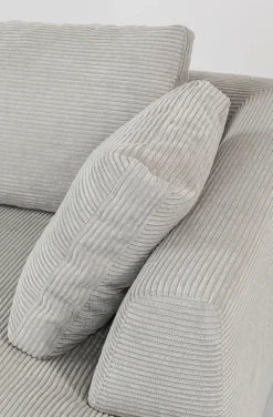 KARE Design Kulmasohvat*Gianni Cord Kulmasohva, Harmaa, Oikea