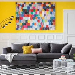 KARE Design Kulmasohvat*Gianni Velvet Kulmasohva - Harmaa, Musta, Vasen