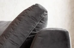 KARE Design Kulmasohvat*Gianni Velvet Kulmasohva - Harmaa, Musta, Vasen