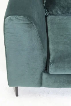 KARE Design Olohuone|Kulmasohvat*Gianni Velvet Kulmasohva - Tummanvihreä, Musta, Oikea