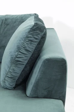 KARE Design Kulmasohvat*Gianni Velvet Kulmasohva - Tummanvihreä/musta, Vasen