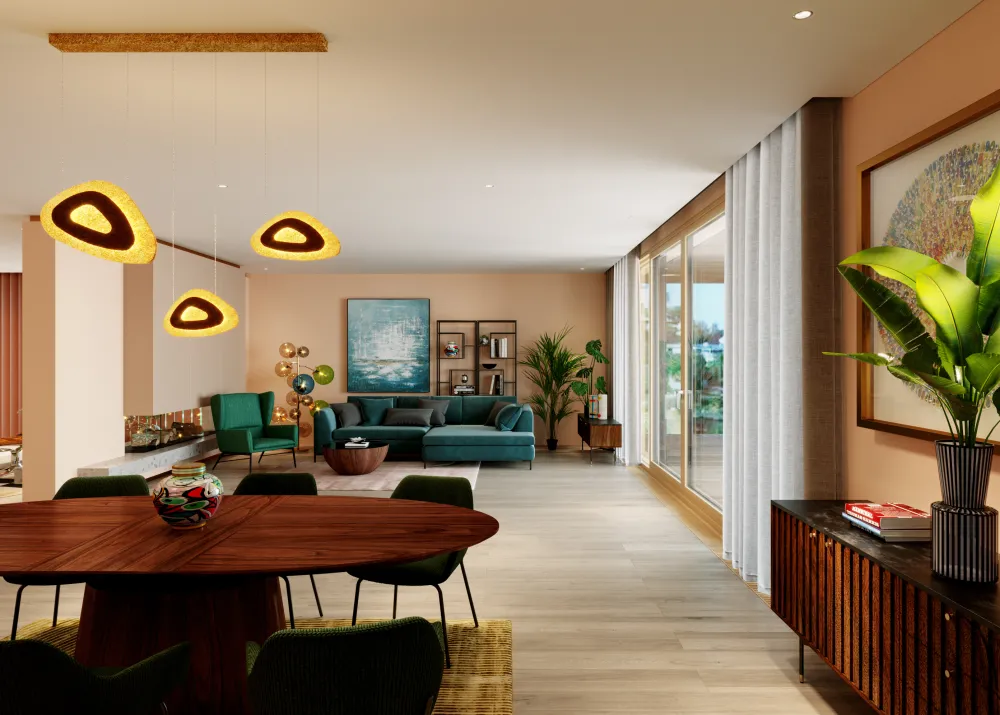 KARE Design Kulmasohvat*Gianni Velvet Kulmasohva - Tummanvihreä/musta, Vasen