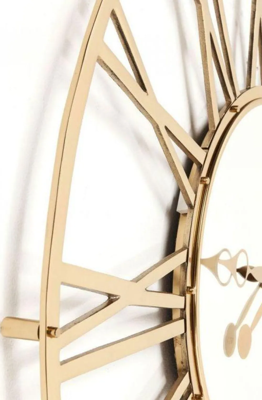 KARE Design Kellot*Giant Seinäkello, Kulta Ø120cm