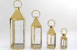 KARE Design Lyhdyt*Giardino Lyhty, Kulta (4/Setti)