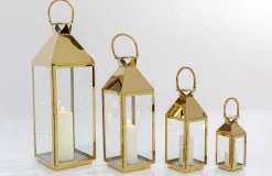 KARE Design Lyhdyt*Giardino Lyhty, Kulta (4/Setti)