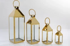 KARE Design Lyhdyt*Giardino Lyhty, Kulta (4/Setti)