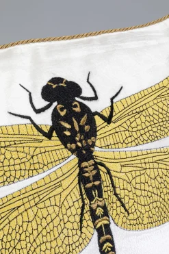 KARE Design Sisustustyynyt*Glitter Dragonfly Sudenkorento Tyyny, Valkoinen 40x40cm