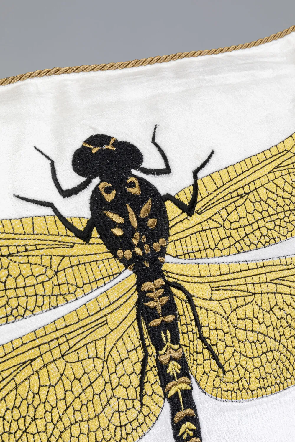 KARE Design Sisustustyynyt*Glitter Dragonfly Sudenkorento Tyyny, Valkoinen 40x40cm