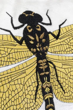 KARE Design Sisustustyynyt*Glitter Dragonfly Sudenkorento Tyyny, Valkoinen 40x40cm