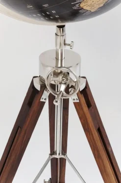 KARE Design Jalalliset Koriste-Esineet*Globe Earth Deko Maapallo Koriste-esine, Musta