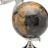 KARE Design Koriste-Esineet*Globe Top Plane, Maapallo Ja Lentokone Koriste-esine,