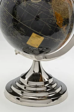 KARE Design Koriste-Esineet*Globe Top Plane, Maapallo Ja Lentokone Koriste-esine,