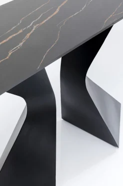 KARE Design Konsolipöydät Ja Sivupöydät*Gloria Konsolipöytä - Musta, Keraaminen Taso 140x81cm