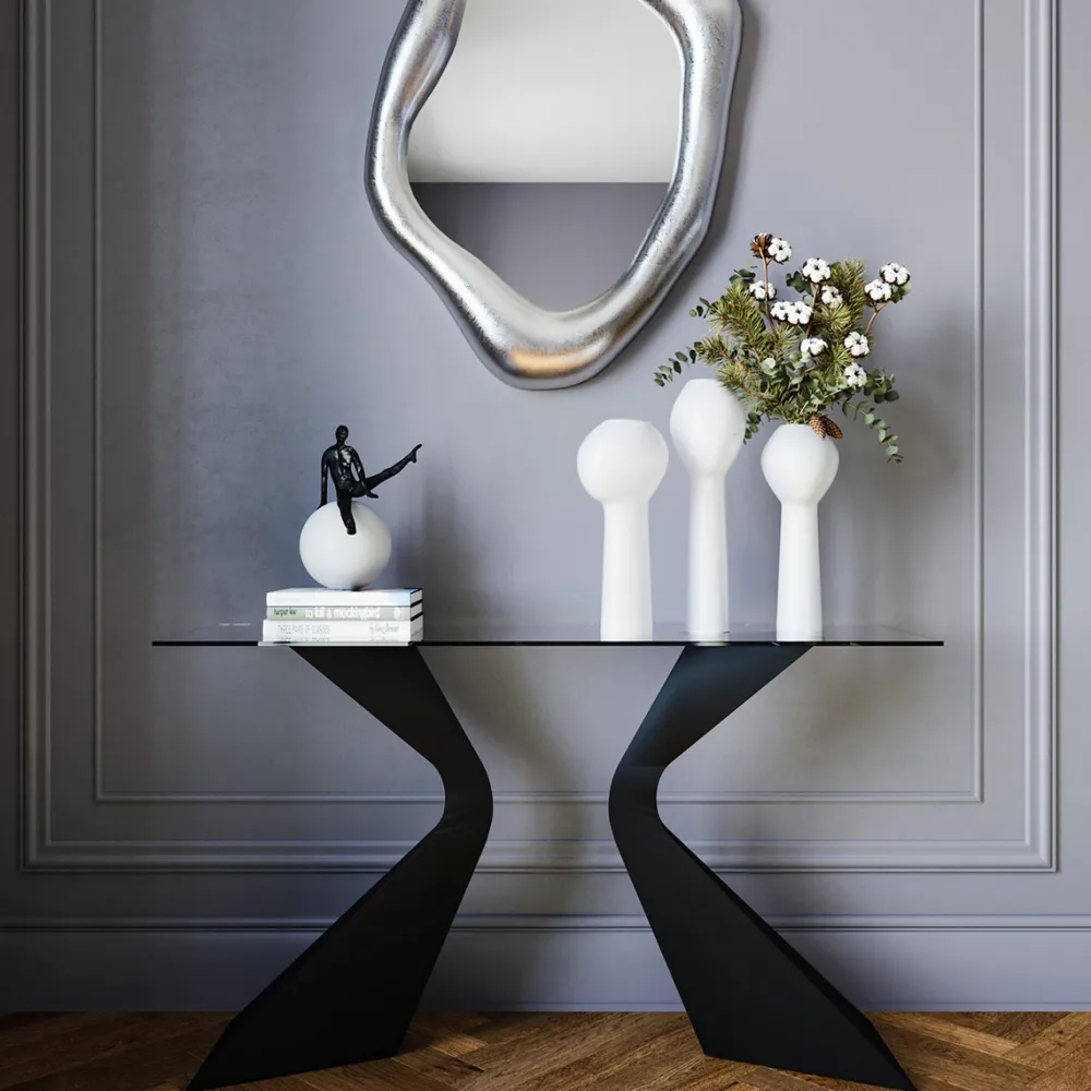 KARE Design Konsolipöydät Ja Sivupöydät*Gloria Konsolipöytä, Musta 140x81cm