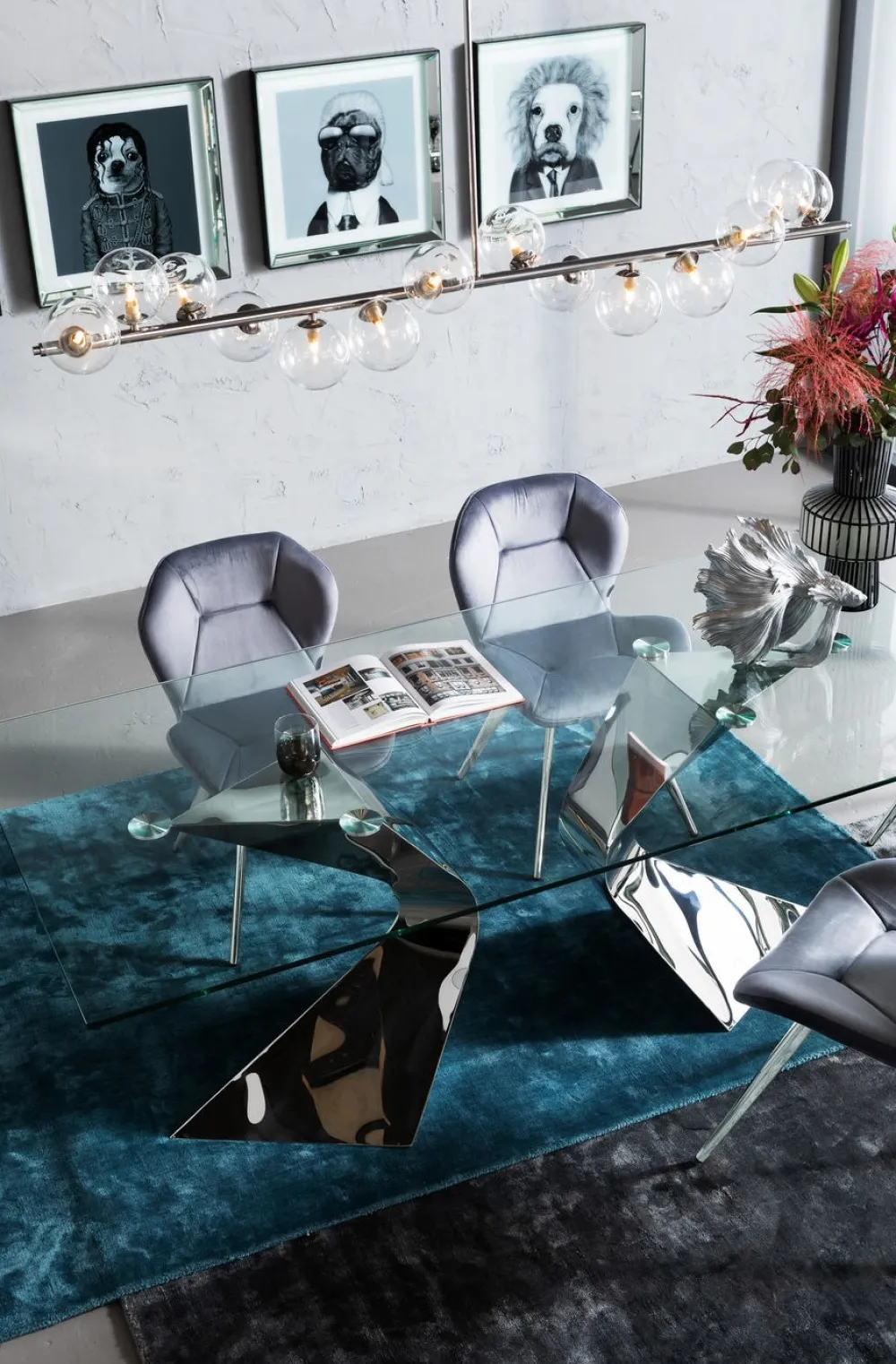 KARE Design Pöydät*Gloria Pöytä, Kromi 100x200cm