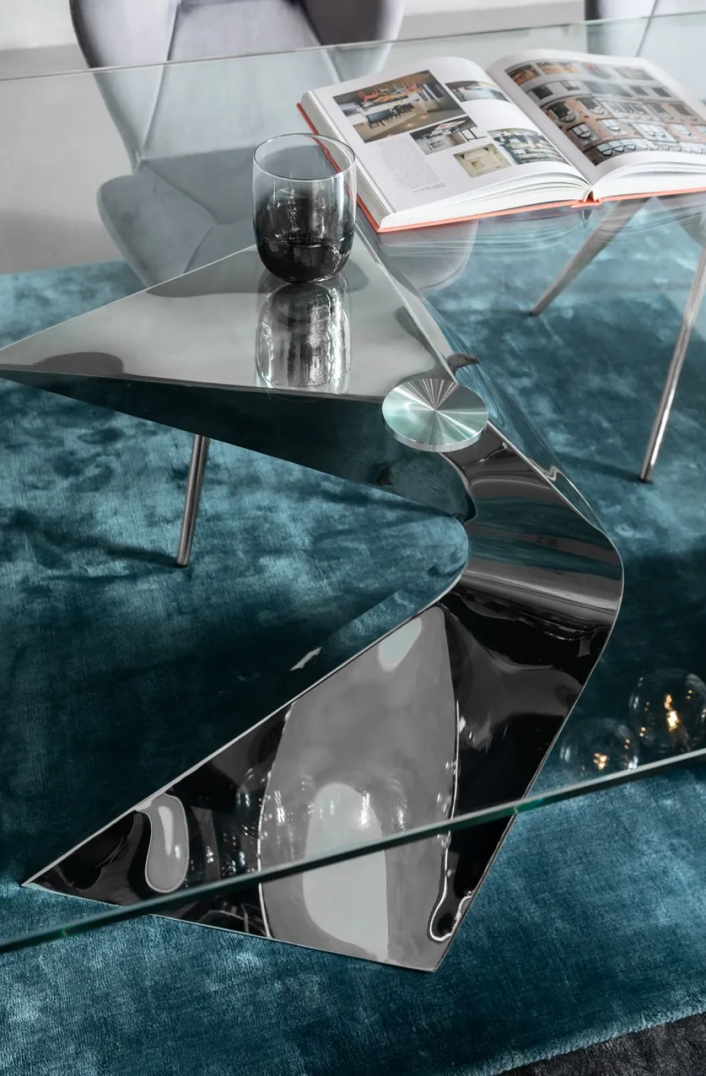 KARE Design Pöydät*Gloria Pöytä, Kromi 100x200cm