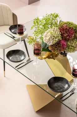 KARE Design Pöydät*Gloria Pöytä, Kulta 100x200cm