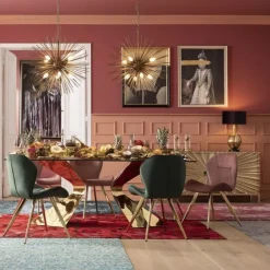 KARE Design Pöydät*Gloria Pöytä, Kulta 100x200cm