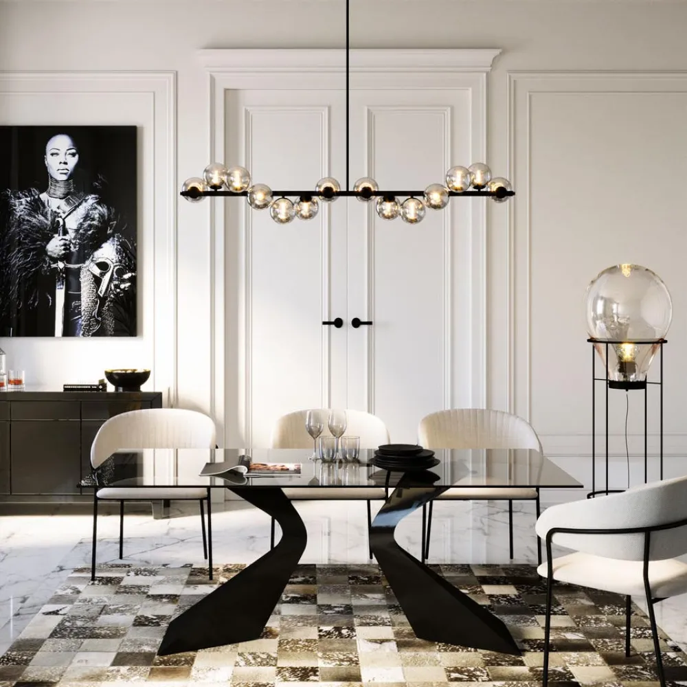 KARE Design Pöydät*Gloria Pöytä, Musta 200x100cm