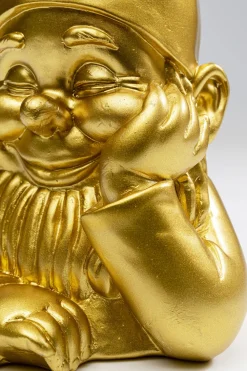 KARE Design Koriste-Esineet*Gnome Tonttu Koriste-esine Kulta 21 Cm