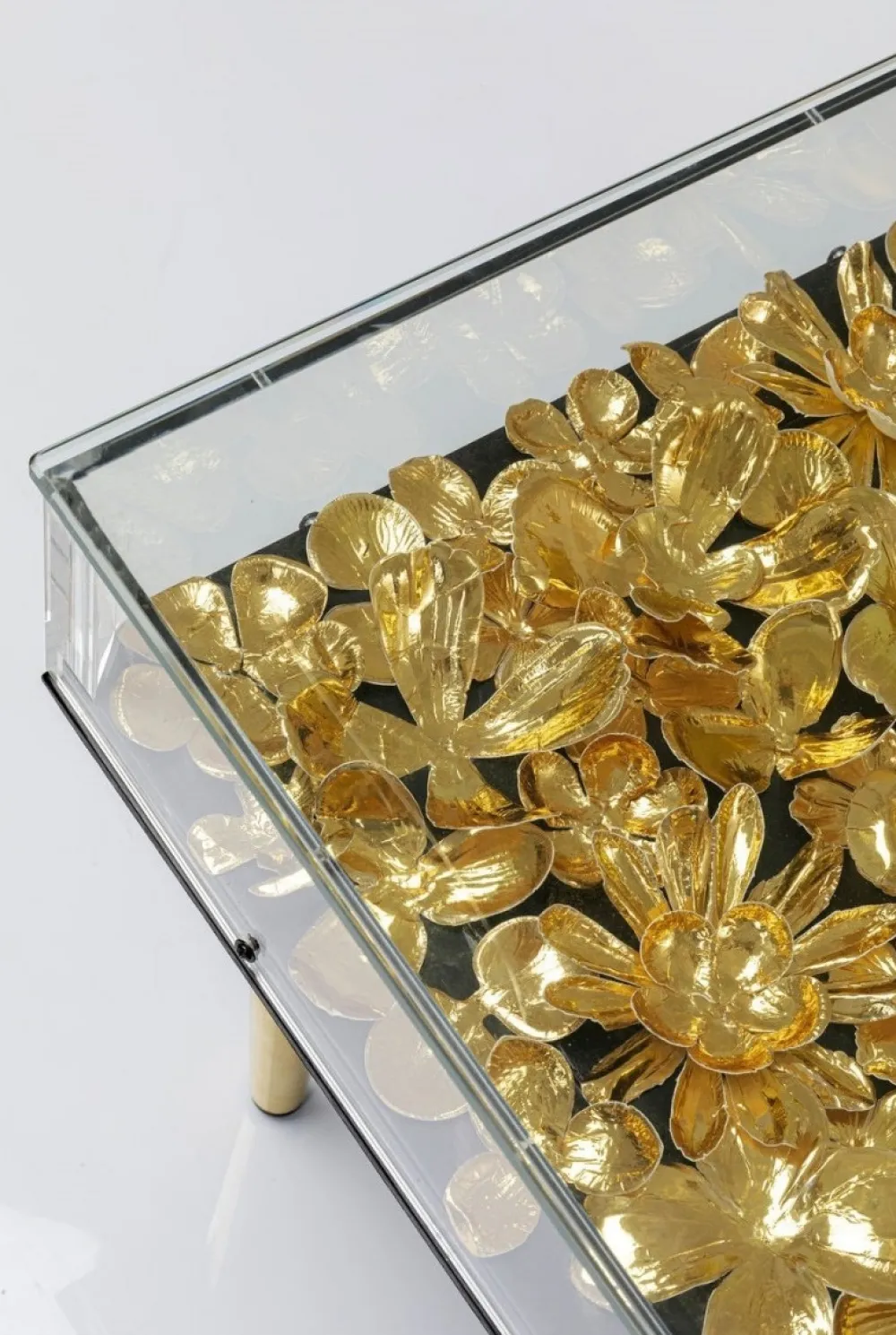 KARE Design Sohvapöydät*Gold Flowers Sohvapöytä 120x60cm