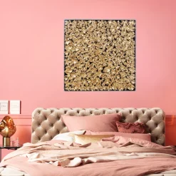 KARE Design Seinäkoristeet*Gold Leaf Seinäkoriste, Taulu, Kulta 120x120cm