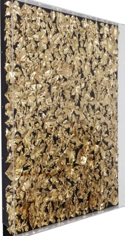 KARE Design Seinäkoristeet*Gold Leaf Seinäkoriste, Taulu, Kulta 120x120cm