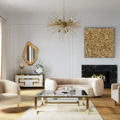 KARE Design Sohvapöydät|Olohuone*Gold Rush Sohvapöytä, Kulta 120x120cm